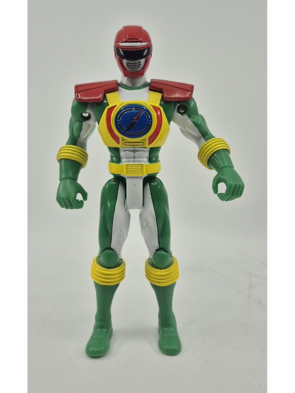 2006 Bandai Power Rangers Operation Overdrive Green Hovertek Cycle Ranger Figure